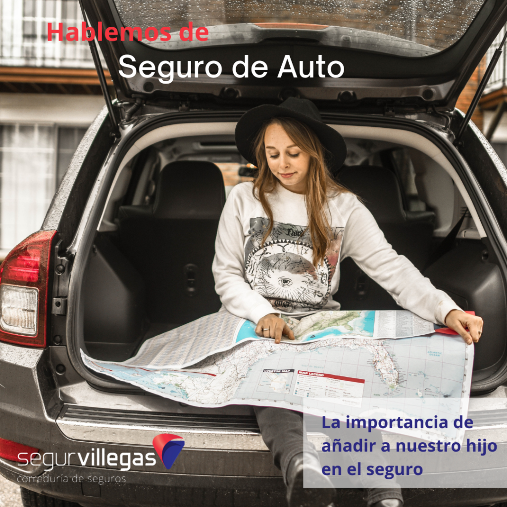 importancia de añadir un menor en el seguro de auto